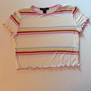 Multi colored crop top